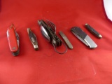 6 Pocket Knives Various Makes and Models