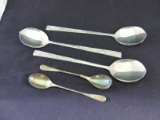 Chinese Stainless Spoons, 2 Silver Spoons