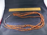 Jewelry Stranded Necklace Coral, Southwest Indian