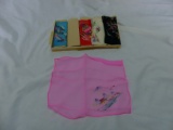 Japanese Set of 6 Hand Painted Hankies 6