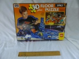 3-D floor puzzle, Rose Art, Unopened Cyborg Junk Punk Puzzle