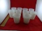 10 Antique White Milk Cups