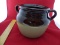 Crock Pot 2 Tone Classic Brown And Beige 6 Inch Tall 6 Inch Wide