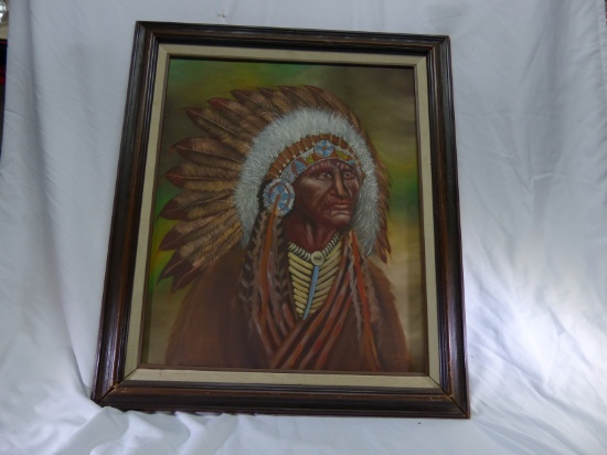Indian Chief Oil Painting