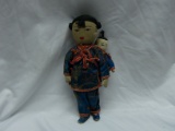 Antique Japanese Cloth Doll Mother With Child