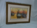 John Collett Carolina Sunset Certified Etching