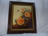 Sandy Kalina Peachy Rose Painting Oil And Acrylic