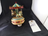 Vintage Carousel Horses And 1 Is A Music Box