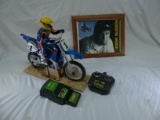 Jeremy Mcgrath Signed Picture And Motor Cycle