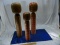 Collectable  Set of 3  large Kokeshi Hand Painted Family of Wood Dolls