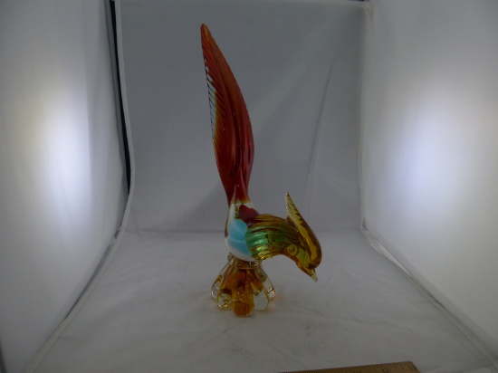 Collectable Glass Rooster Multicolor