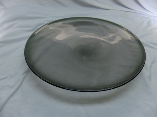 Hogland Smoked Glass Platter 18"