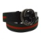 Vintage Gucci Shelly Line Canvas Belt: Green & Red
