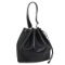 HERMES MARKET PM Drawstring Shoulder Bag Black Ardenne