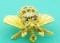 Tiffany & Co. Ruby Diamond Gold Bee Pin Brooch