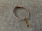 Cartier alligator bracelet with 18kt gold love motif