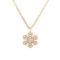 Bulgari 18K Gold Diamond Snowflake Pendant Necklace