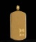 David Yurman 18k 750 Solid Yellow Gold Cable Dog Tag