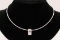 Chopard Happy Square Necklace Pendent 18K 750 White
