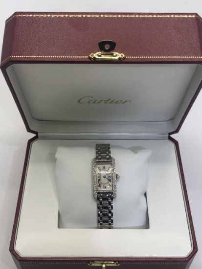 Cartier gold watch tank franchise