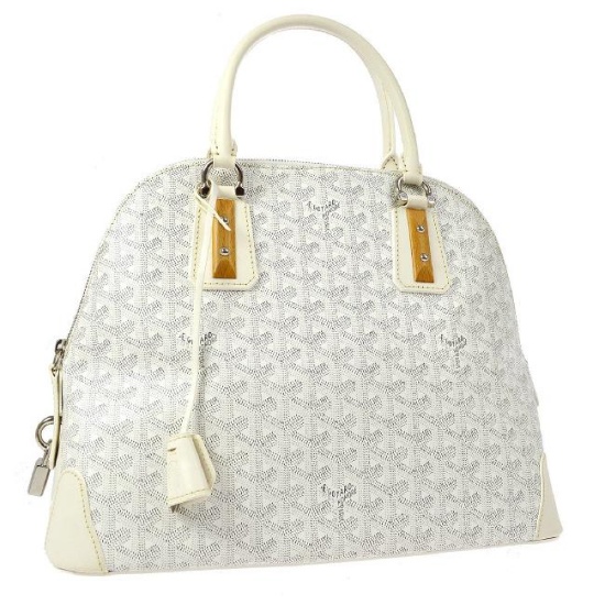 Vintage Goyard Vendome Handbag: White