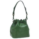 LOUIS VUITTON PETIT NOE DRAWSTRING SHOULDER BAG GREEN