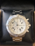 Chronograph White Dial Stainless Steel Men's Watch