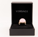 Versace 18k 750 Rose Gold Quartz Bauble Braided