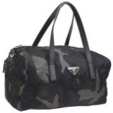 Vintage Prada Camoflauge Pattern 2way Handbag