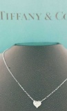 Tiffany & Co. Hearts Platinum Diamond Necklace Pendant