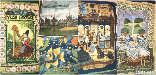 Lot of 5 Irish Linen Dish Towels - NEW