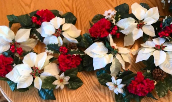 Lot of 2 Christmas Wreaths