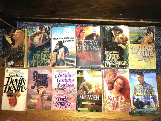 Lot of12 Various Publisher Romance Novels