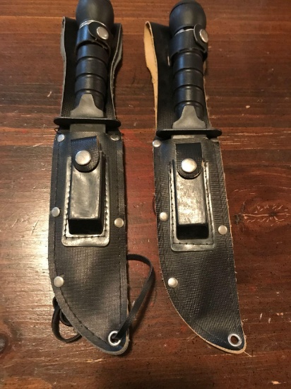 Lot of 2 12? hunting knives