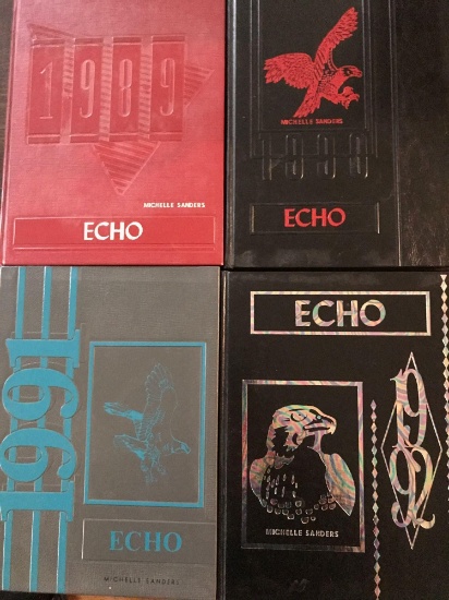 Lot of 4 Graham High School Yearbooks