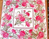 Set of 5 - New with tags - Pink Carnation Napkins