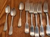 Rogers Silver Plated A1 3 spoons, 5 forks
