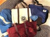 Lot of 5 Tote Bags and Cases
