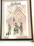 2001 the record Bergen County New Jersey photo of 9/11 firefighters raising flag