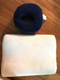 Lumbar Pillow Dimensions are 15 x 18 Neck pillow is 10? x 10?