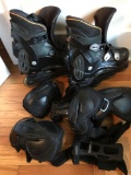 Men?s rollerblades and pads size 12