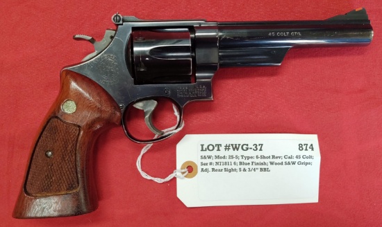 S&W Mod 25-5 Ser #N71811 6 Revolver 45 Colt