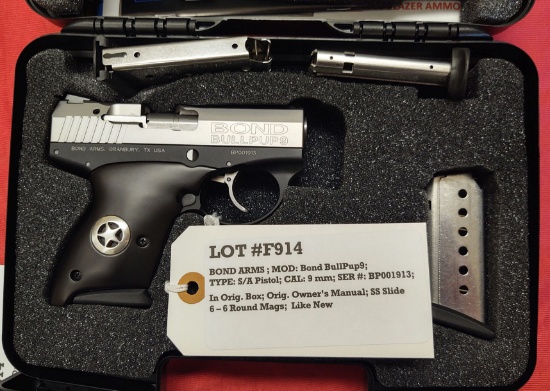 Bond Arms Mod Bullpup9 Ser #BP001913 Pistol 9mm