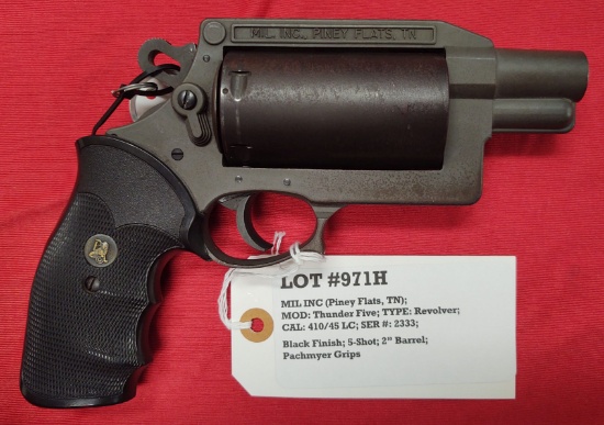 Mil. Inc. (Piney Flats, TN) Mod Thunder Five Ser #2333 Revolver 410/45LC