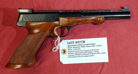 Browning Arms Co. (Belgium) Medlaist Ser #17526169 Semi-Auto Pistol 22LR