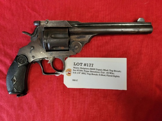 Belgium Mod Top Break 44 Win Revolver