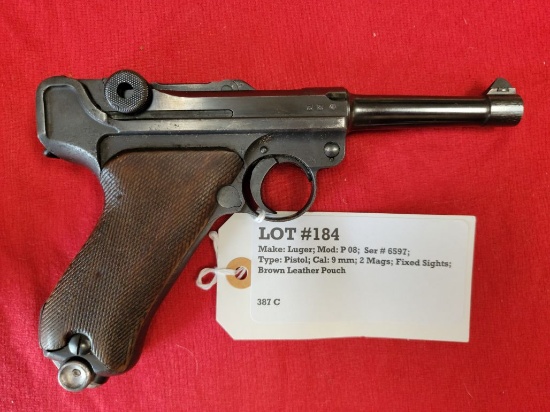 Luger Mod P 08 9mm Pistol