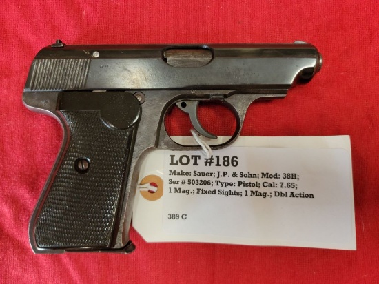 Sauer, J.P. & Sohn Mod 38H 7.65 Pistol