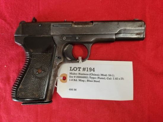 Norinco Mod 54-1 7.62x25 Pistol
