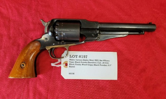 Lyman, Italy, Mod XX& 36 Cal Revolver